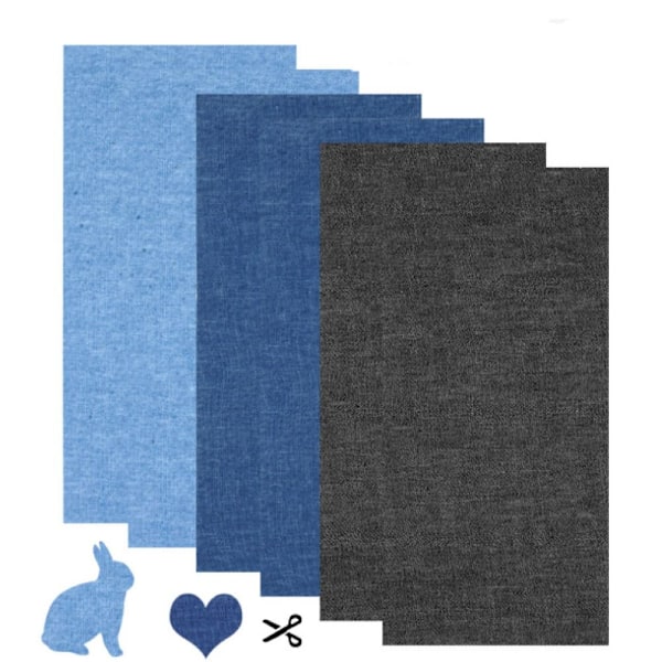 6-pack Soffa Tyg Reparationslapp Kit Självhäftande_qudddd