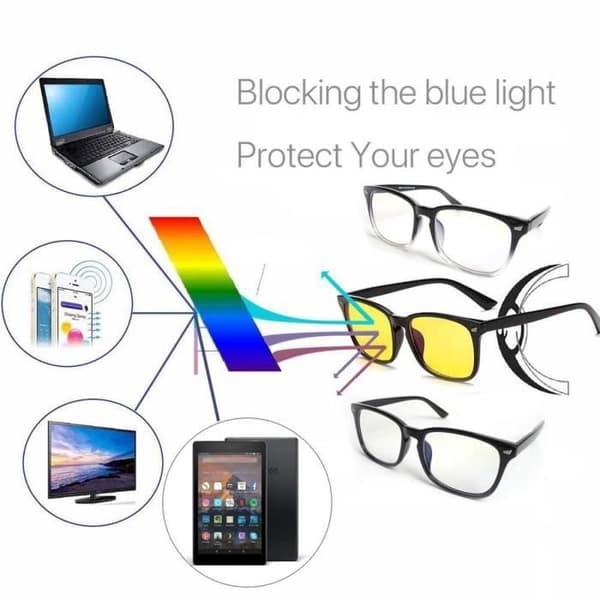 /QD/ Gaming Glasses - BLACK - Anti Blue Light - Lightweight Frame - UV Protection - Unisex