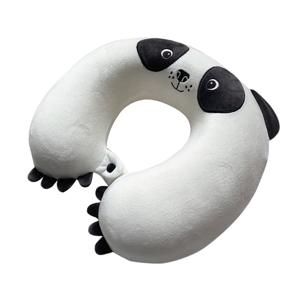 Tecknad U-formad kudde flygplanskudde cervikal memory foam ögonmassager 100% polyester massagekudde_xrzi