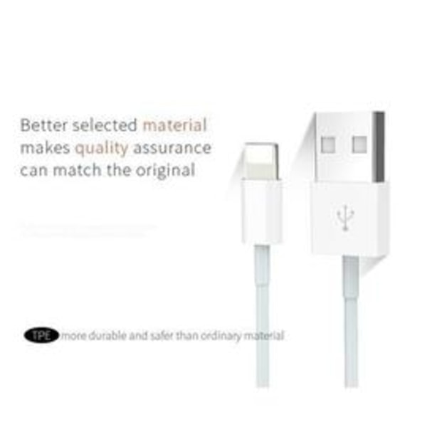 iPhone Ladekabel Sæt med 3 Kompatibel med Apple Lightning Kabel 2m Hurtigopladning Til iPhone SE 2020 iPhone 11 Pro X Xs Max Xr 8 Plus 7 Plus 6s*QN