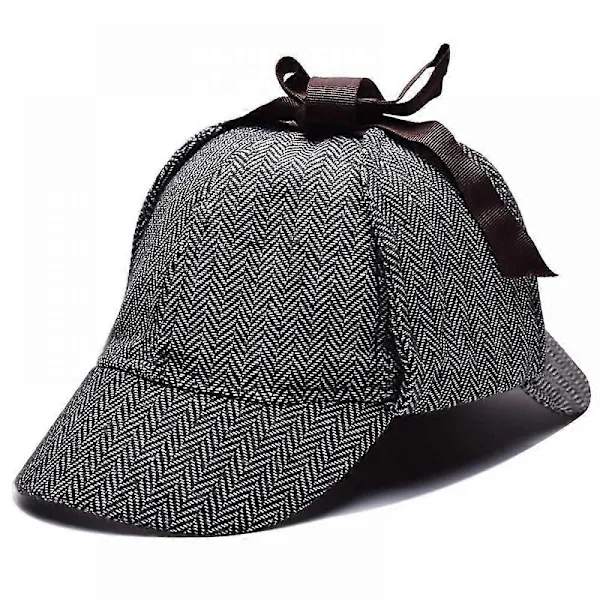 Ull Tweed Deerstalker Hatt - Grå