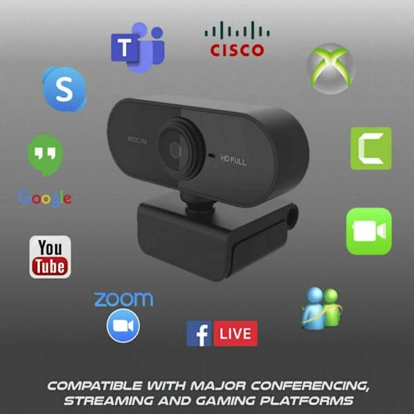 USB HD-webkamera Innebygd mikrofon Smart 30fps webkamera