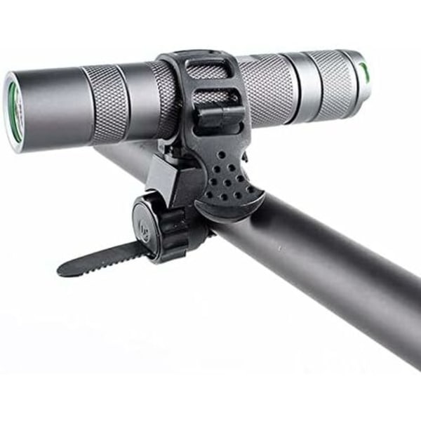 QQU-Cykellommelygtebeslag Klemme 360 Graders Rotation Universal LED Cykellygteholder
