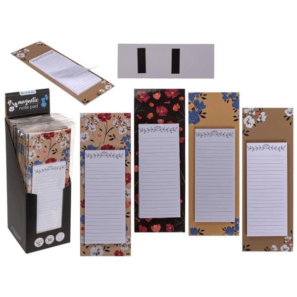 2-pack - Magnetiskt block / anteckningsblock - Fäst på kylskåpet_QQ