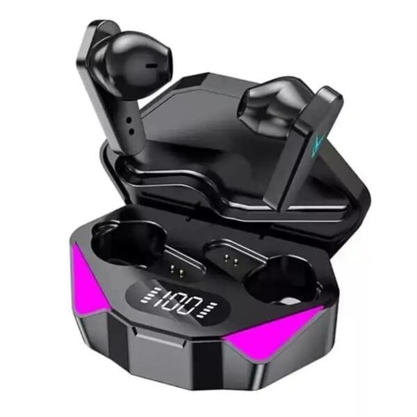 Langattomat RGB Gaming TWS Bluetooth Stereo In-Ear Kuulokkeet USB-C Musta_qq