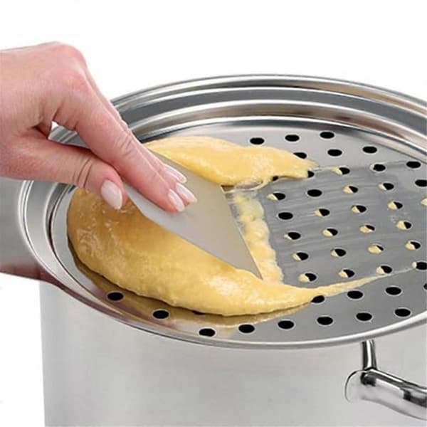 Spaetzle-maker i rustfritt stål med skrape Tradisjonell tysk eggnudel-maker Pan Pot Spaghet