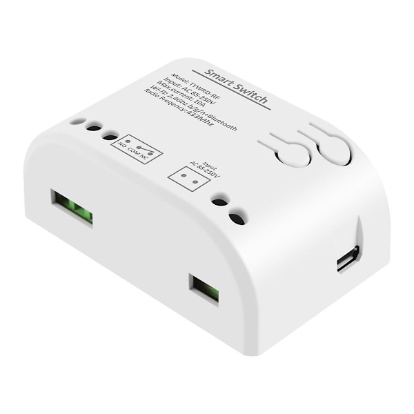 1-kanals RF Smart Switch AC85-250V WIFI Tuya Fjärrkontroll 433 Ljusbrytare 10A Relä Relä Självlåsande
