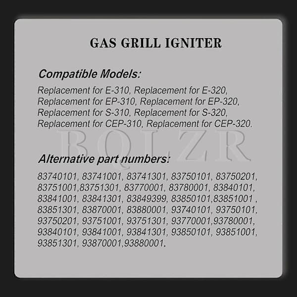 Grilltænder Udskiftningssæt Metal Plast til Weber Genesis E 310 E 320 Gasgrill Sølv Sort 78x59mm