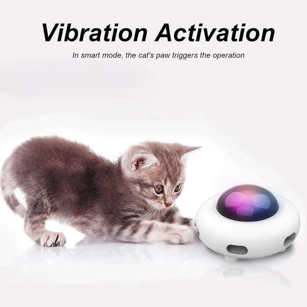 Katte legetøj - UFO - Smart kattelegetøj - Lille kat - 1 stk