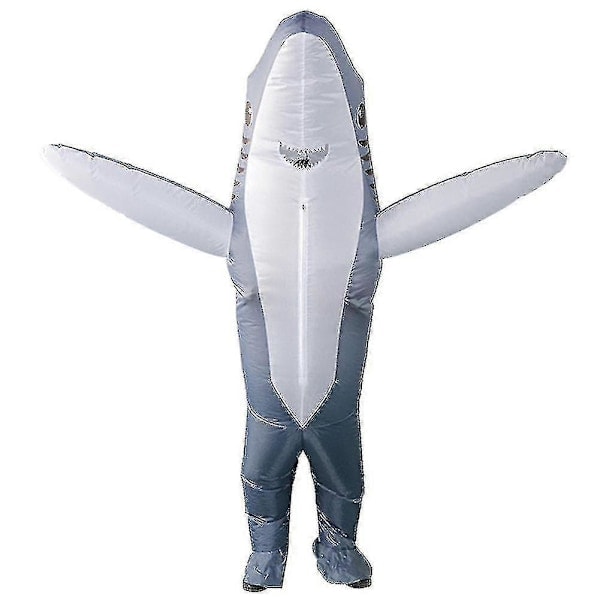 QD-Uppblåsbar Dräkt Hajdräkt Halloween Jumpsuit Cosplay Outfit Present För Vuxna