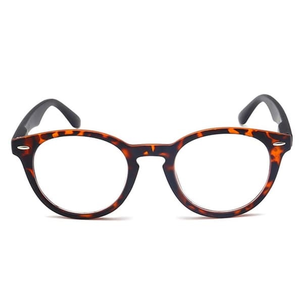 Leopard Sorte Ovale Læsebriller Styrke 2.0 Briller_qq