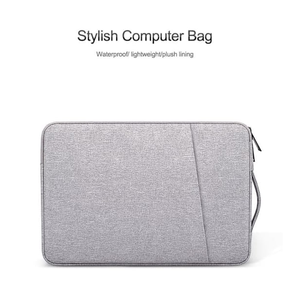 Laptopveske 14.1 tommer/15.4 tommer canvas Grå_qq