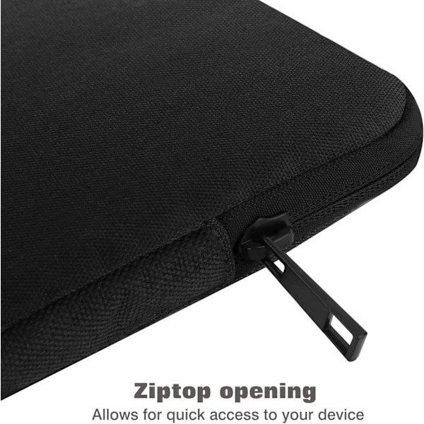[QD] Tabletväska för 9-11 tum, passar nya 11 tum iPad Pro M4/iPad Air M2 2024, iPad Air 5/4/3 10.9 \"/10.5 \", iPad Pro Svart