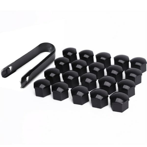Pyöränmutterin suojus irrotustyökalulla, 20 kpl 21 mm