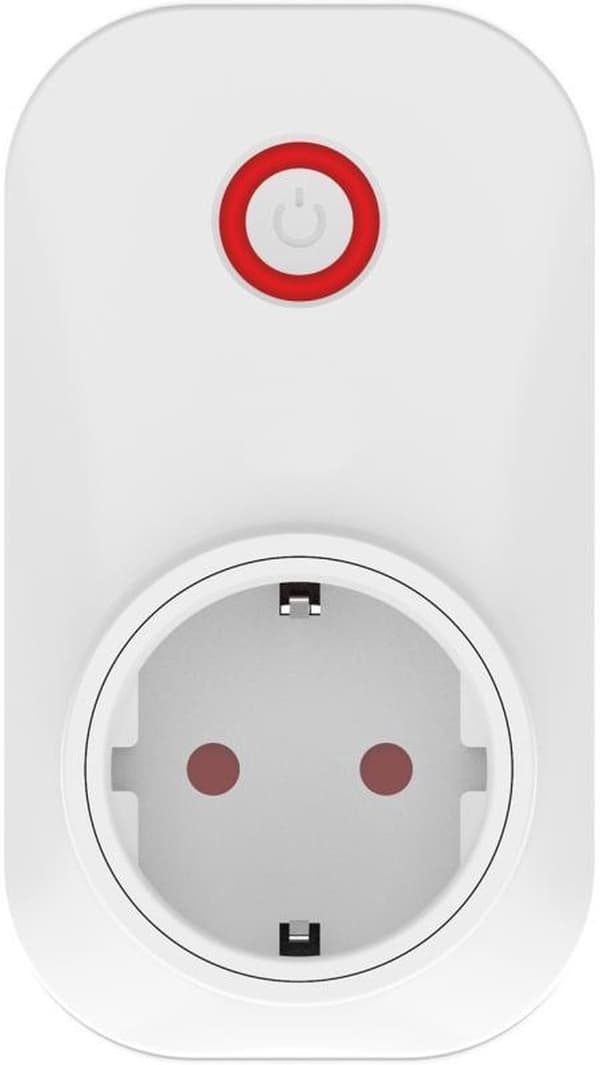ELRO AS90PL Smart Plug-tilbehør for AS90S Home+ alarmsystem, app-styrt lysbryter opptil 2500W, hvit
