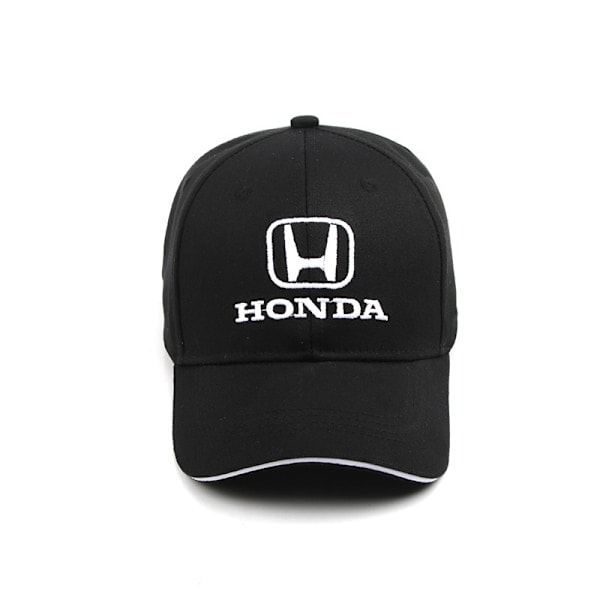 QD-Honda Team Racing Keps med Broderad Skärm - Svart