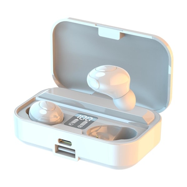 \"QD\"X8 Langattomat Kuulokkeet Melunvaimennus Vedenpitävät Todelliset Langattomat Stereo Bluetooth-kuulokkeet Valkoinen