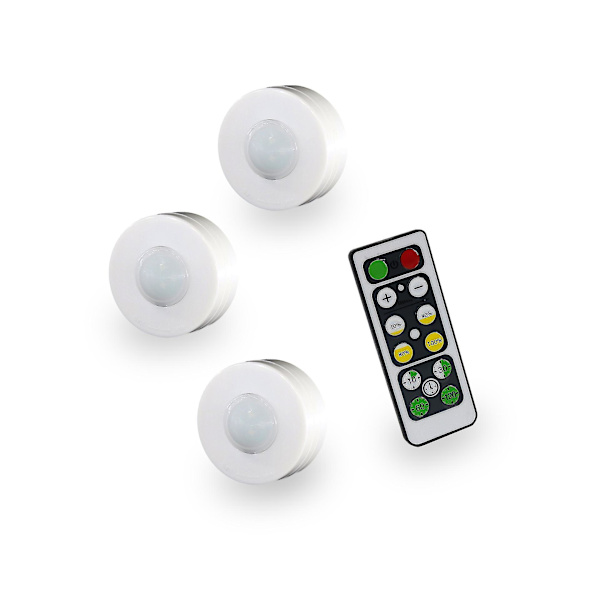 st LED Wireless Lights with Remote Control for Cabinets, Display Cases, Wardrobes White light