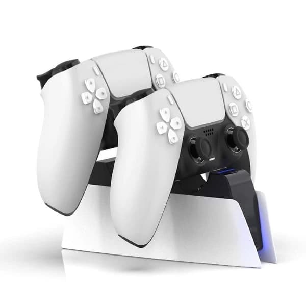 PS5 Controller Dobbelt Hurtig Oplader Trådløs Ladestation Til PS5 Controller Gamepad Oplader
