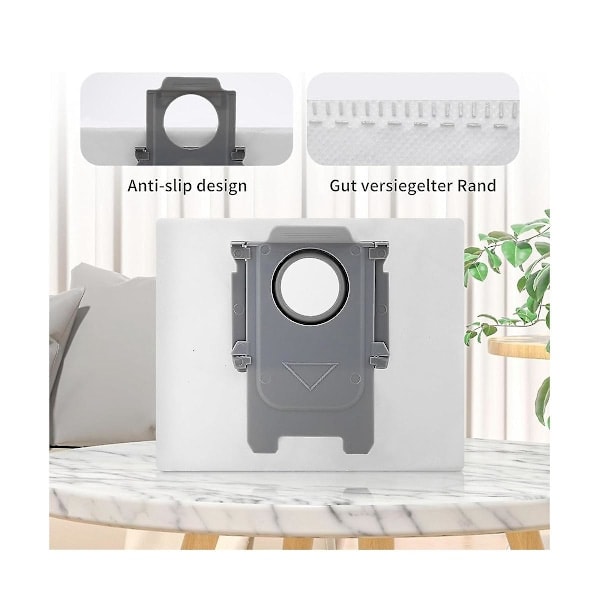 [QD] 12 stk støvsugerposer Erstatning for Roborock S8+ / S8 Pro Ultra / S7 MaxV Ultra / Q5 / Q5+ / Q7+ / Q7 Max+ støvsugerpose