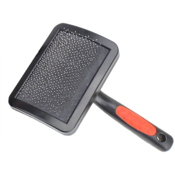 QU/Progroom Extra Stor Hundborste i Kartong. Totallängd 19 cm, kamlängd 12 cm, bredd 9 cm.