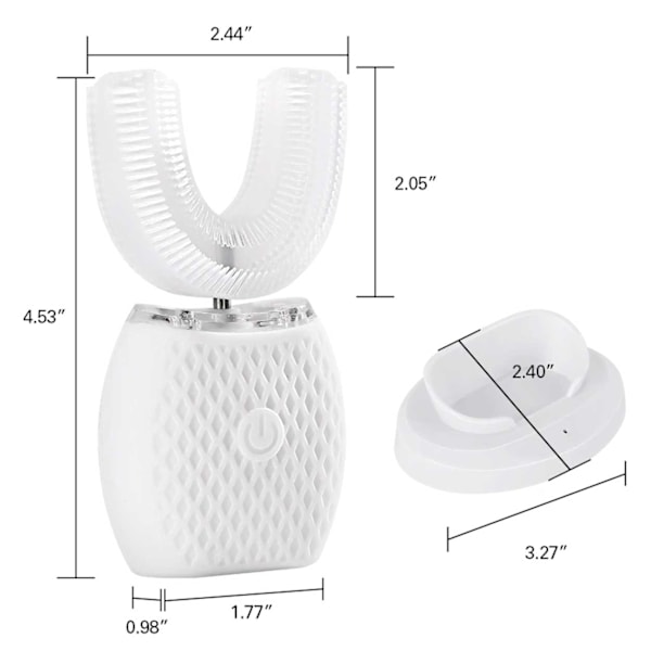 Automatisk Sonisk Eltandborste med Laddningsstation Vit white