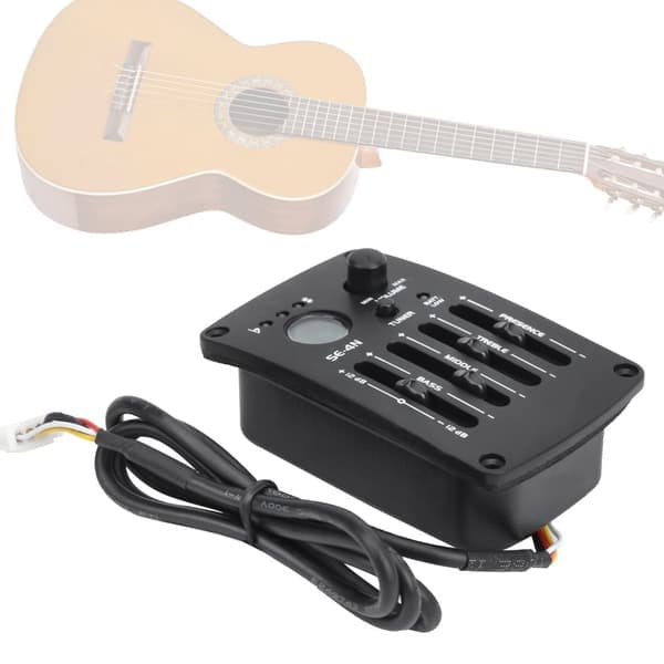 EQ Equalizer Pickup Akustisk gitarr 4-bands förstärkare Musiktillbehör SE‑4N