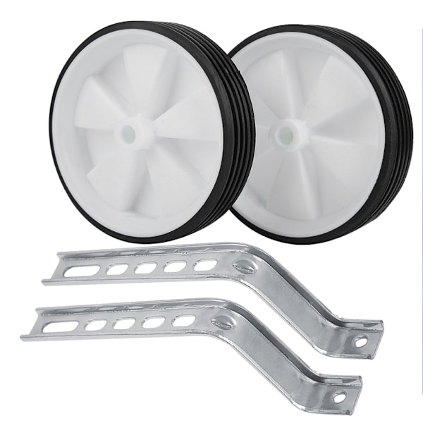 st Justerbare Støttehjul Sidestabilisatorer til Børn 12-20 \" Cykelbalance (Hvid)˜QD