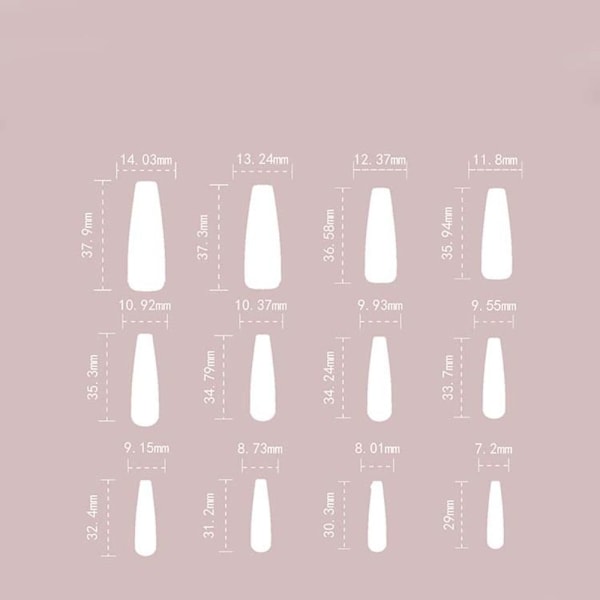 Tekokynnet Väärennetyt Kynnet Nageltips_qudddd Z739 Z739