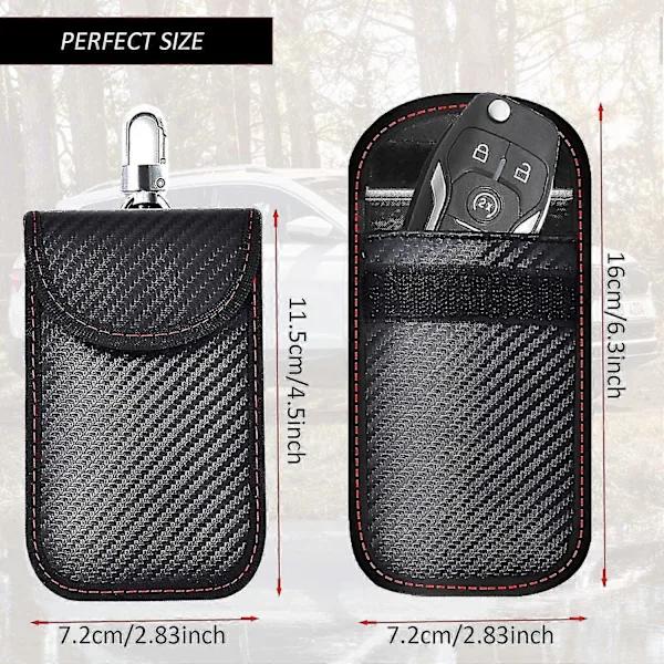 Faraday Nyckelbricka Skydd (2-pack) Bilsäkerhets skyddsväska