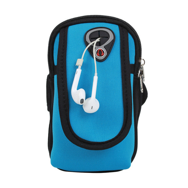Arm Mobilhållare Sportarmband för löpning, fitness och himmelsblå