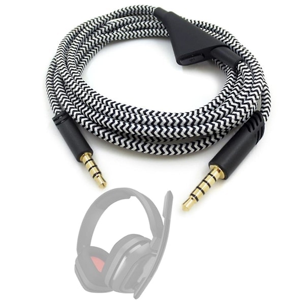 Kaapelin pituus 2,0 m Astro A40 TR Inline Mute Talkback -kaapelille, mikrofonilla, Xbox 1:lle, PS4:lle, Switchille ja useimmille älypuhelimille