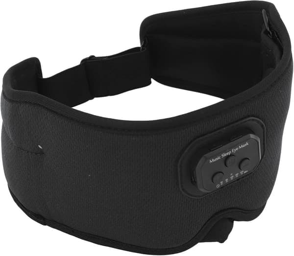 3D sovemaske Bluetooth sovehovedtelefoner Sort