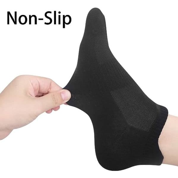 10 par Dame Ankelstrømper Tynde Bløde AthletLow Cut Strømper med Flap