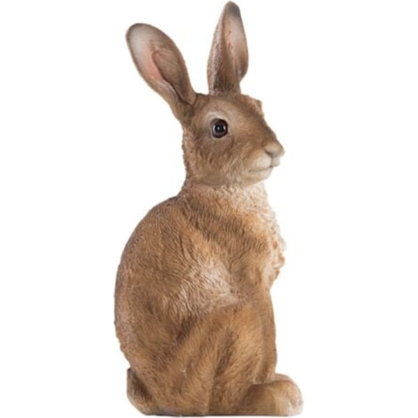 QQU-Sittande Hare Figur - L 11,2 x D 9 x H 23,9 cm - Polyresin - Fri Frakt