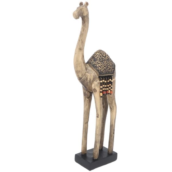 Kamelstatue Kunstnerisk Kamel Skrivebordsskulptur Harpiks Kamelstatue Hjemmedekorasjon Ornament