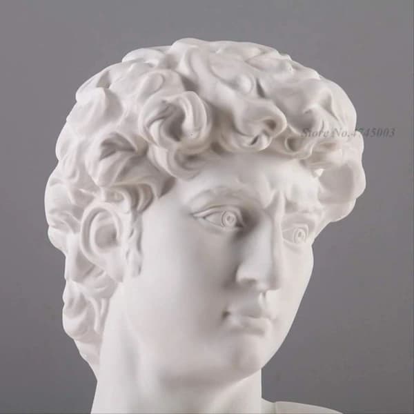 QU-Gresk mytologi David hode byste statue mini Europa Mhelangelo H,A