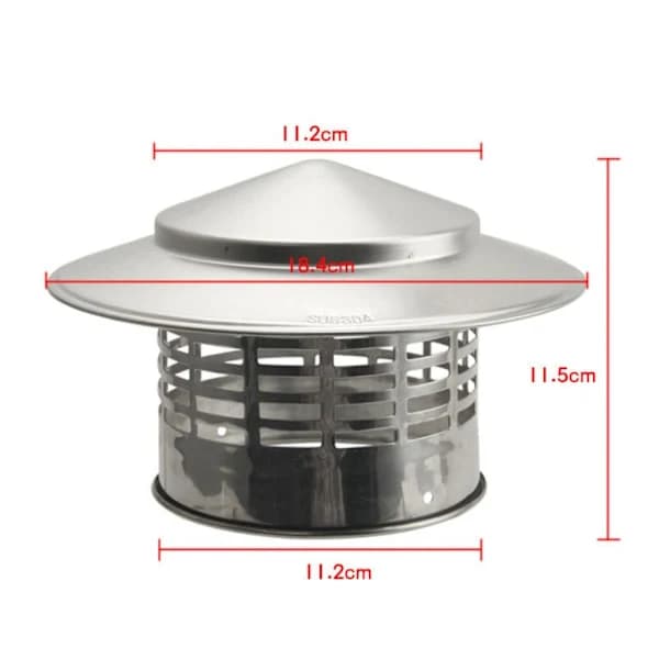 QD-Ventilert skorsteinshatt 110MM 110mm