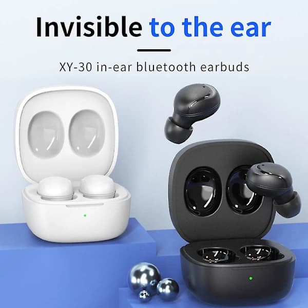 Trådløse Bluetooth-øretelefoner Stereoheadset-spillheadset (hvit)