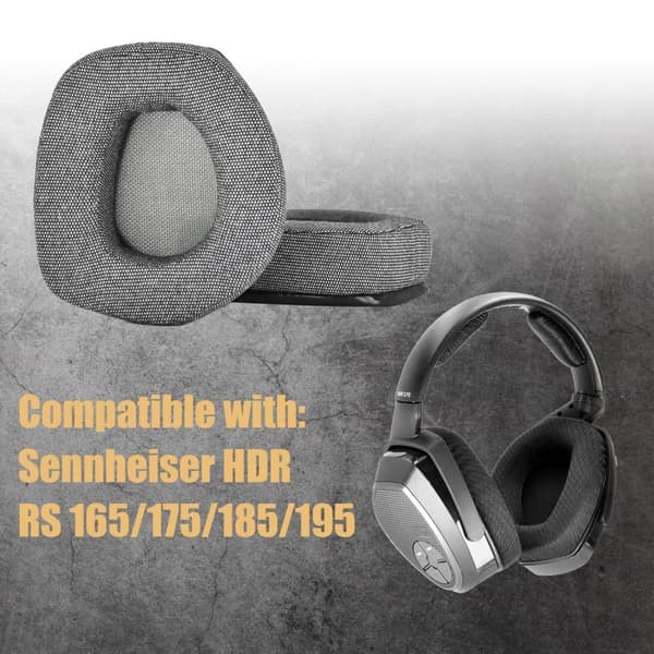Øreputer for Sennheiser HDR RS 165/175/185/195 Svart
