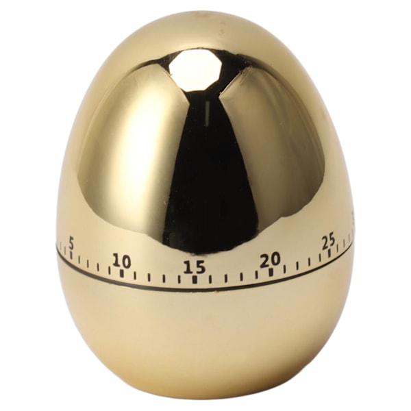 60 Minutters Eggmodell Mekanisk Timer Kjøkken Alarmklokke Manuell Timer for Kjøkken Gull