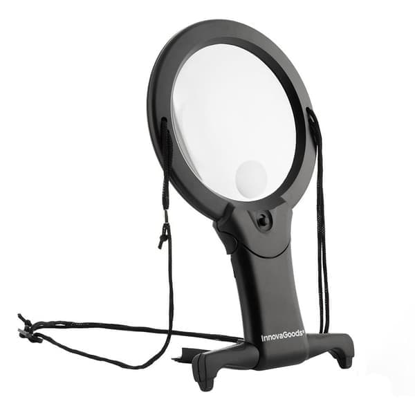 Håndfrit forstørrelsesglas med lampe
