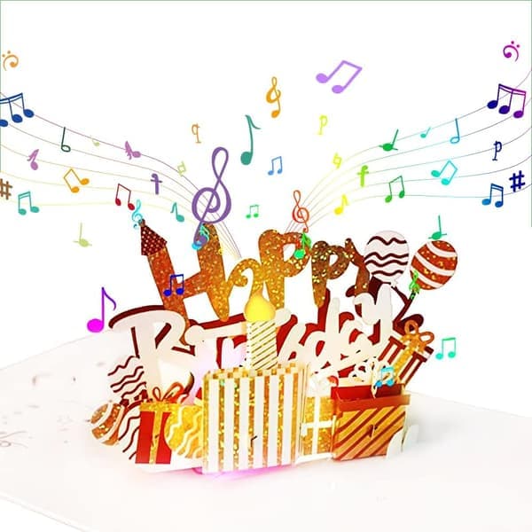 Lighting and Musical Greeting Card 3D Birthday Card - Nice Gift
