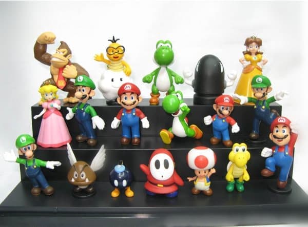 18 stk. Super Mario Figurer