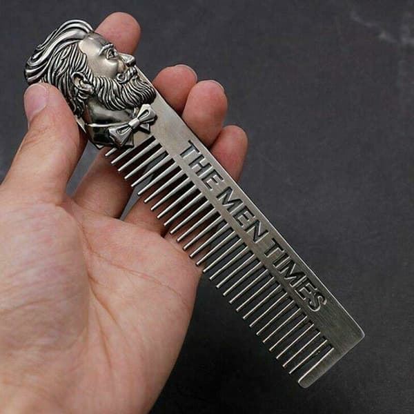 Beard Comb in Stainless Steel