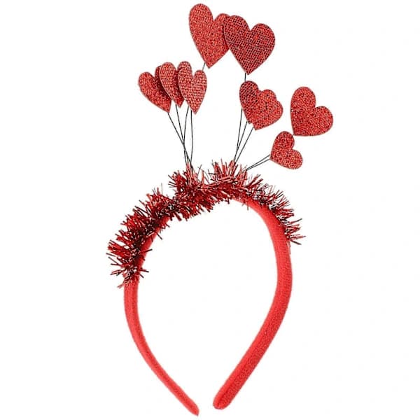 1 stk. Hårhjerte Dekor Hårbånd Hårtilbehør for Valentinsdag Fest