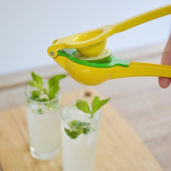 Citruspress med Dobbelt Presser Yellow Gul