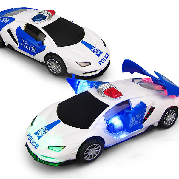 [QD] Sähköinen poliisiauto lelu lapsille, malli musiikilla, valoilla ja driftillä