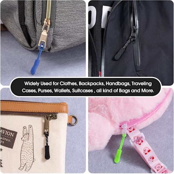 40 Pieces Zipper Pulls Zipper Extenders for Clothes Backpacks