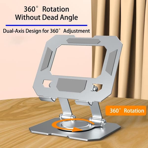 Foldbart Laptopstativ, Magnetisk Aluminium, til Kontor, Tablet & Laptop Universal
